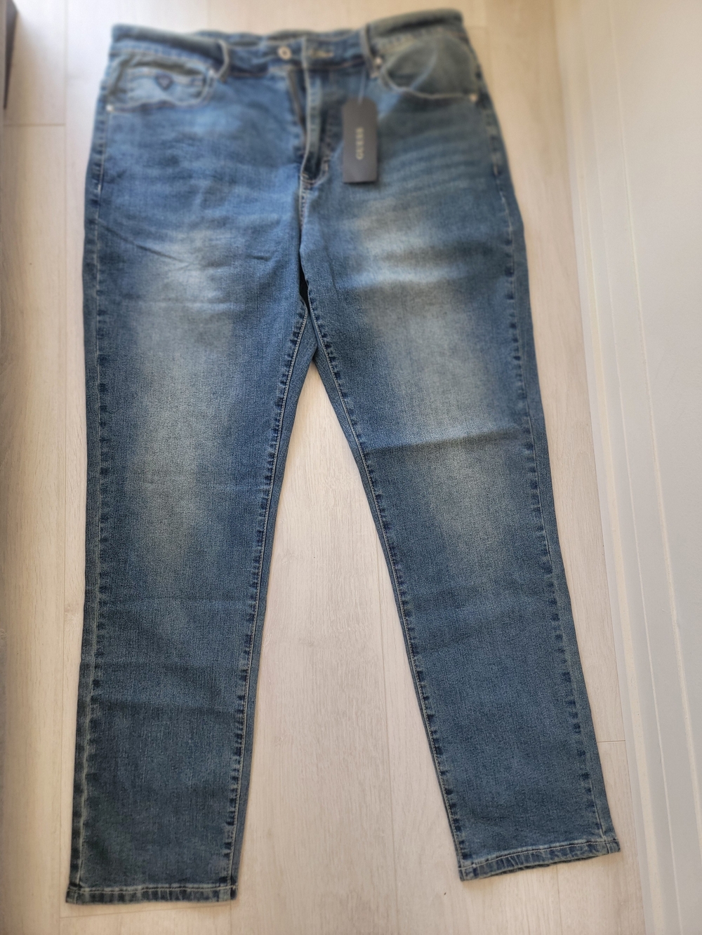 Guess Men's Faded Blue Slim Jeans